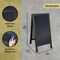 HBCY Creations A-Frame Chalkboard / Sidewalk Chalkboard Sign with Eraser / Large Sturdy Sandwich Board / A Frame Restaurant Message Board